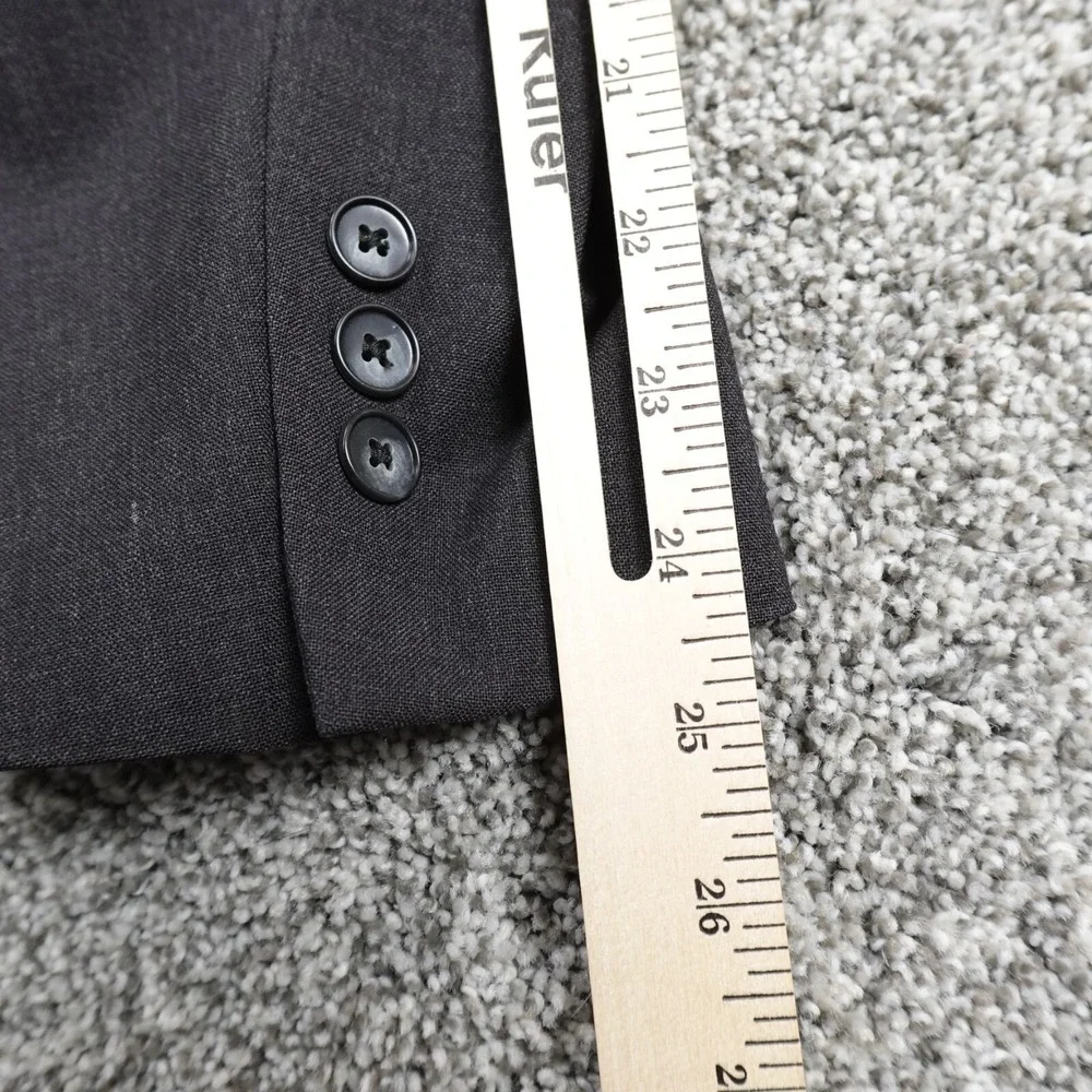 VTG Givenchy Monsieur Jacket Mens 46 Gray Wool Sport Coat Blazer Union‎ Made USA
